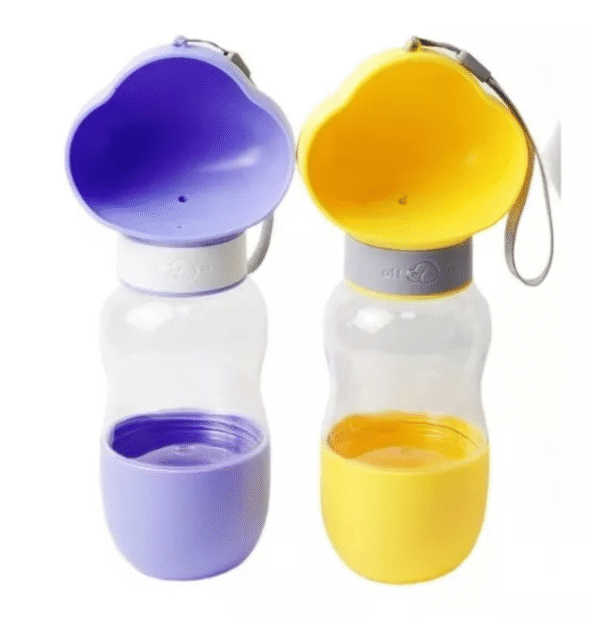 Botella Portátil 2 en 1 para Perros – Agua y Comida en un Solo Lugar