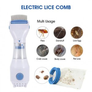 Peine Electrónico Elimina Pulgas y Ácaros – Cuidado Seguro para tu Mascota