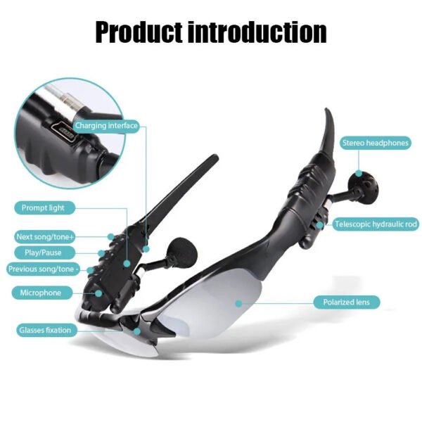 Gafas de Sol Bluetooth con Auriculares Retráctiles – Protección y Tecnología en Uno