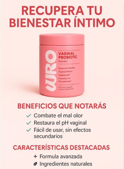 Probióticos URO – Bienestar íntimo femenino